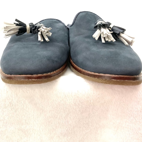 Navy Sperry Seaport Levy Tassel Mule Slides Round Toe Loafer Size 6 - Picture 9 of 15